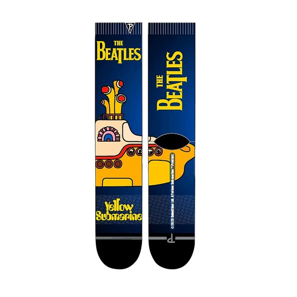 The Beatles yellow submarine sublimation print king crew socks official - Picture 1 of 4